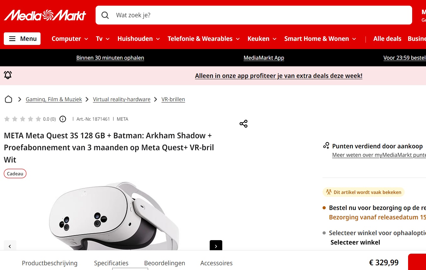 link naar vr-brillen winkel Mediamarkt